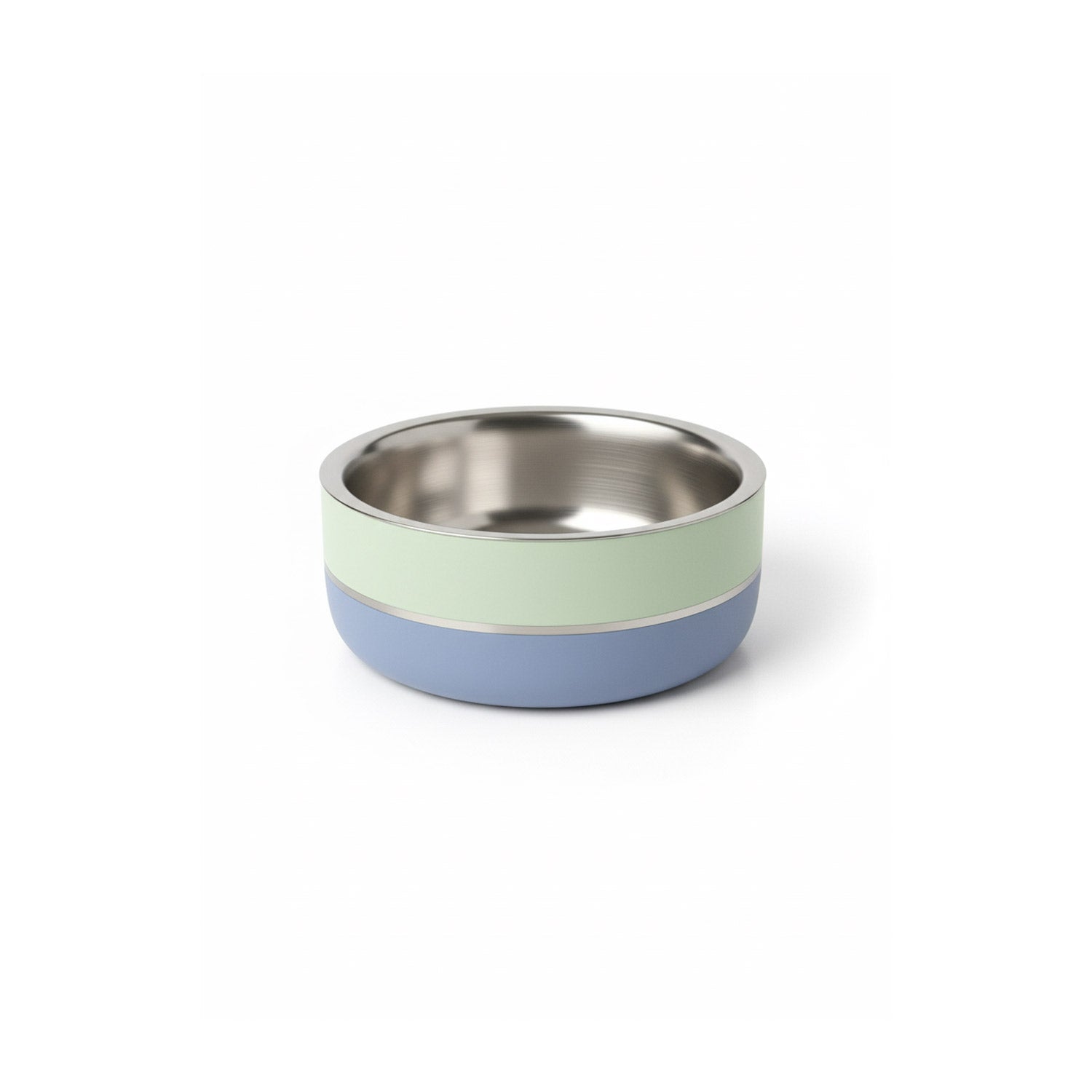 Saluki Stainless Steel Double Wall Dog Bowls - Two Tone - 2340 ML Size: 2340 ML