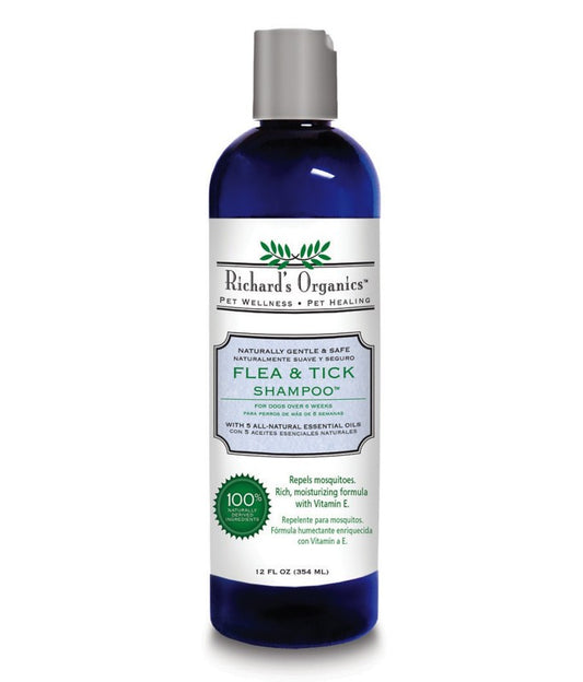 Synergy Labs Richard Organic Flea & Tick Shampoo - Dog 354ml