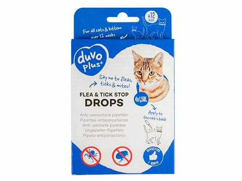 Flea & Tick Stop Anti-Parasite Drops Cat - 4x1.5ml