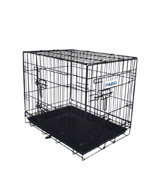 Pado Double Door Dog Crate With  mesh Floor 123*76*83cm