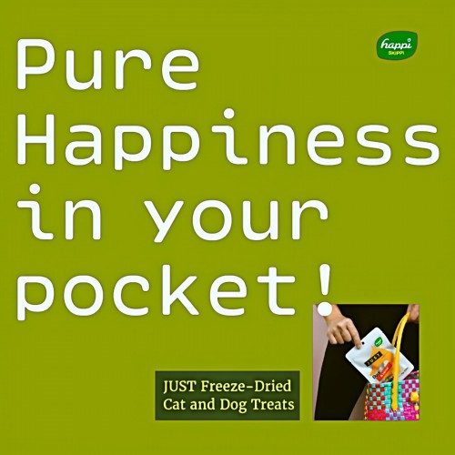 Happi Skippi Just Freeze-Dried Treat Chicken&Pumpkin for Cats and Dogs 10g