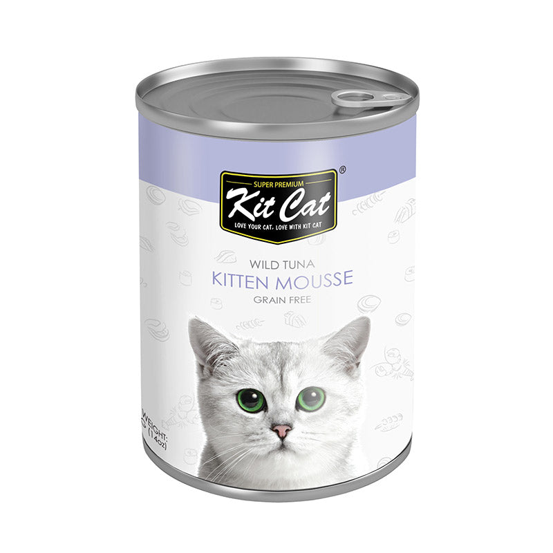 Kit Cat Wild Tuna Kitten Mousse Canned Cat Food 400 gm