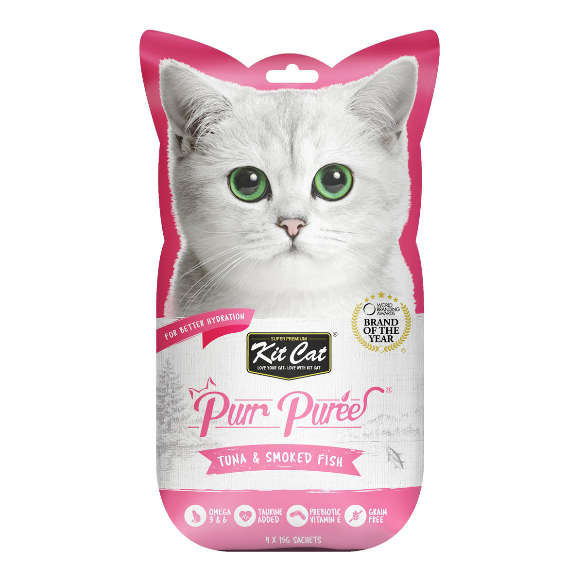 Kit Cat Purr Puree Tuna & Smoked Fish 60g
