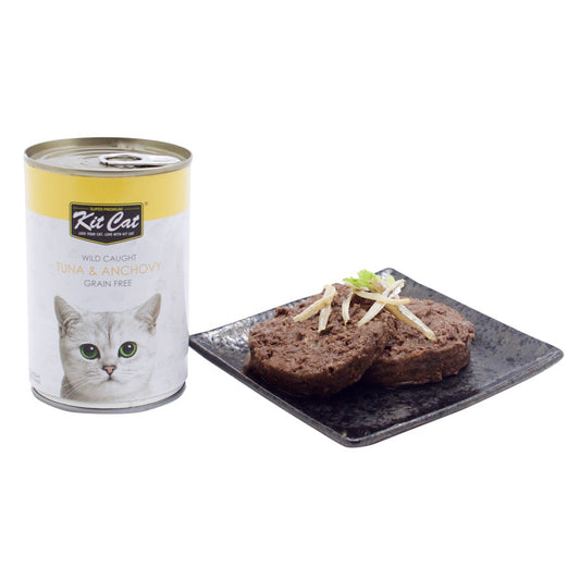 Kit Cat Wild Caught Tuna & Anchovy for cats 400g