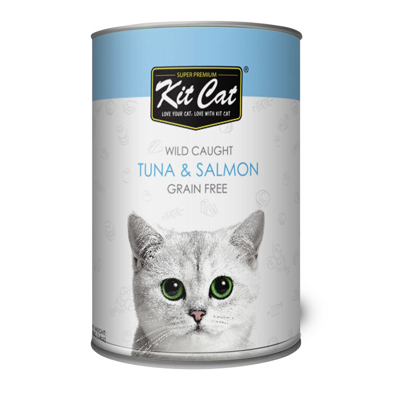 Kit Cat Wild Caught Tuna & Salmon wet food 400g