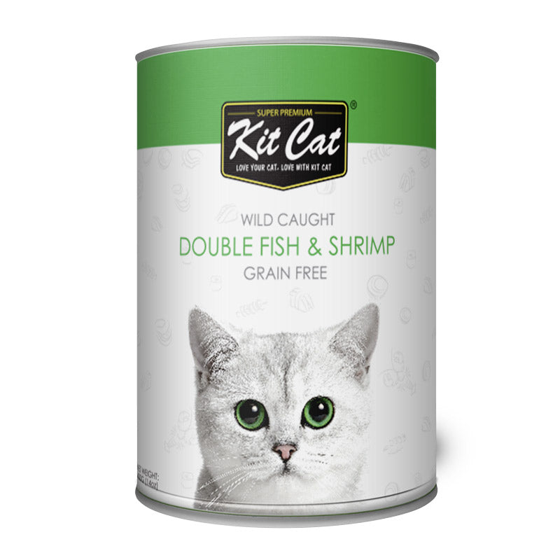Kit Cat Wild Caught Double Fish & Shrimp for cats 400g