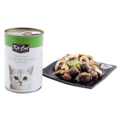 Kit Cat Wild Caught Double Fish & Shrimp for cats 400g