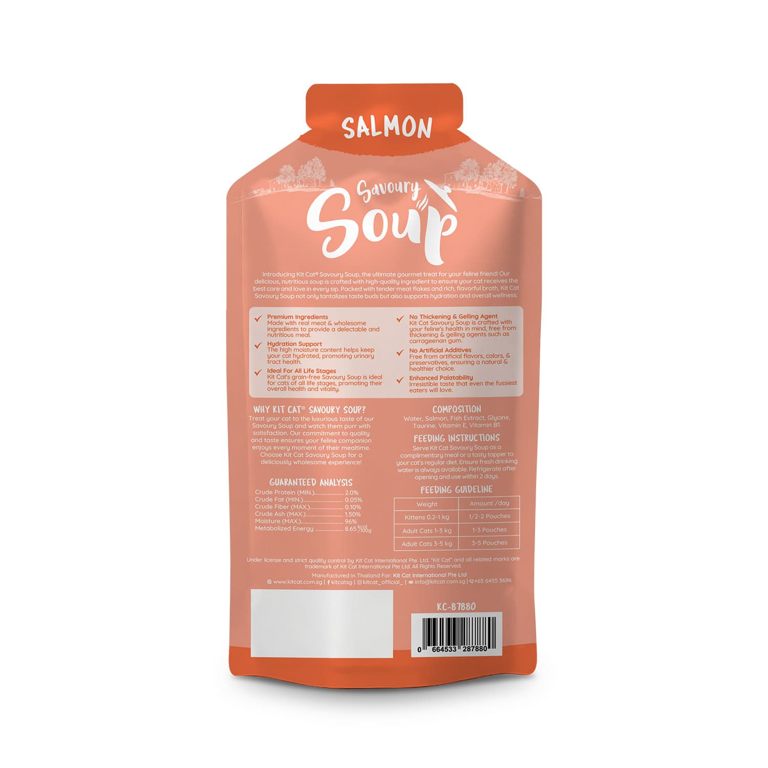 Kit Cat Savoury Soup Salmon 300g ( 6 X 50g )