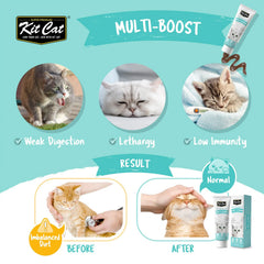 Kit Cat Daily Nutritional Supplement Gel For Cats & Kittens - Multi-Vitamin (120g)