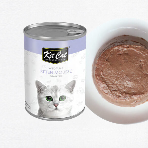 Kit Cat Wild Tuna Kitten Mousse Canned Cat Food 400 gm