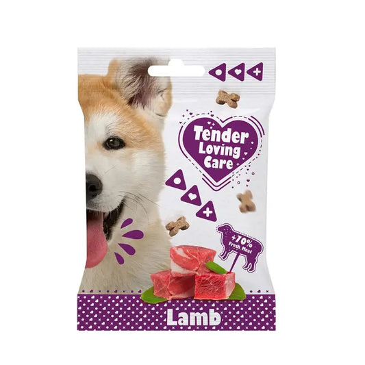 Duvo Plus Tender Loving Care Bone Shaped Lamb Dog Treats 100g