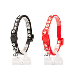 Duvo Cat Collar Nylon Mixed Colors Paws