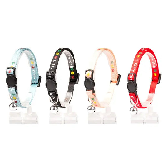 Duvo Cat Collar Kitty Cat Nylon Mixed Colors