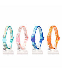 Duvo+ Cat Collar Retro Squares Nylon Mixed Colors 20-30cm / 10Mm
