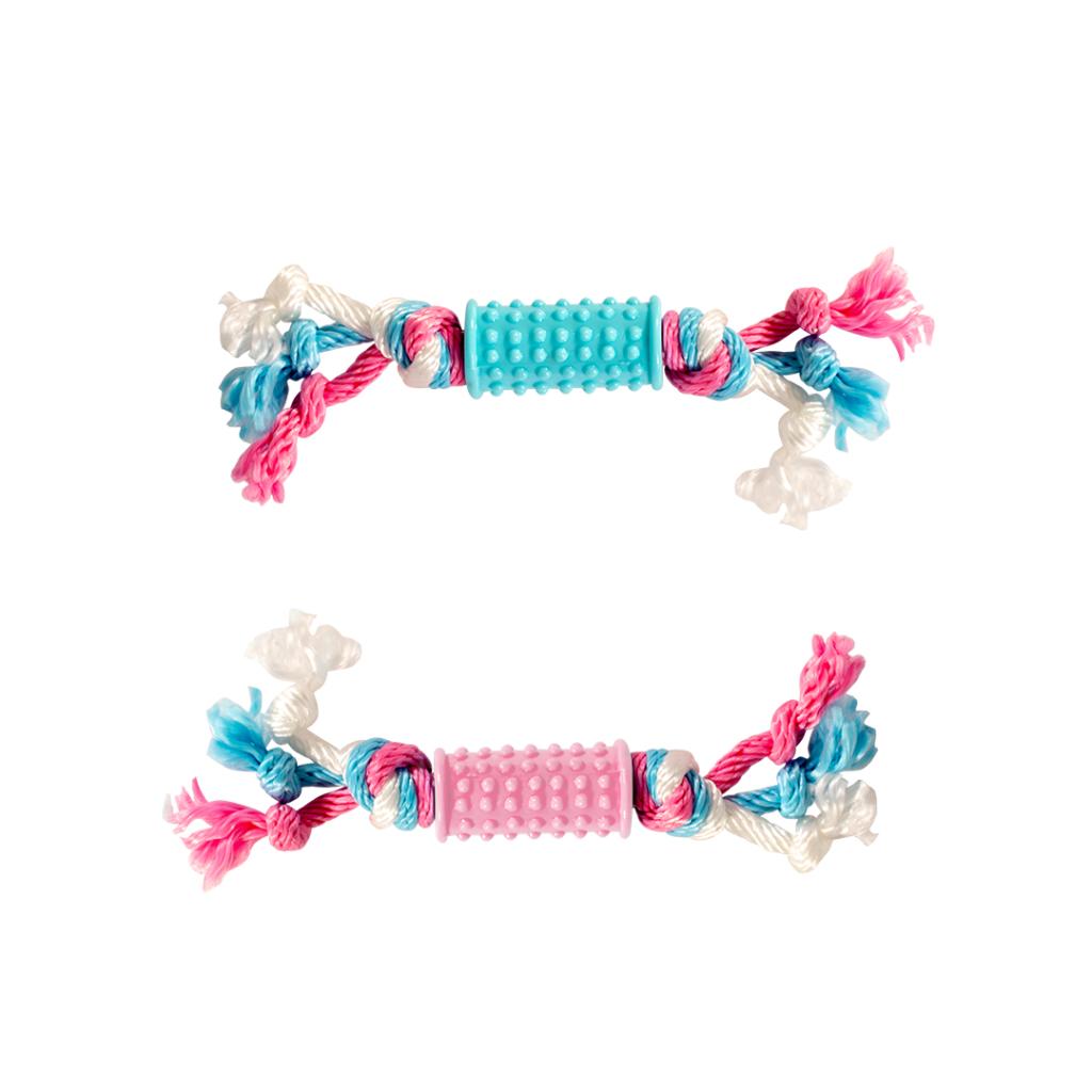 Duvo+ Puppy Toy TPR Stick With Nylon Rope 20cm