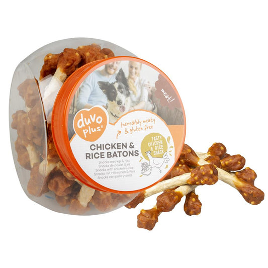 Duvo+ Meat Chicken & Rice Batons 400g