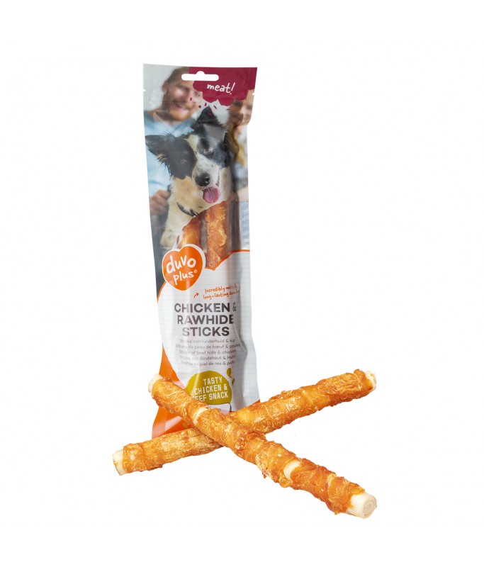 Duvo+ Meat! Chicken & Rawhide Sticks Large 2p
