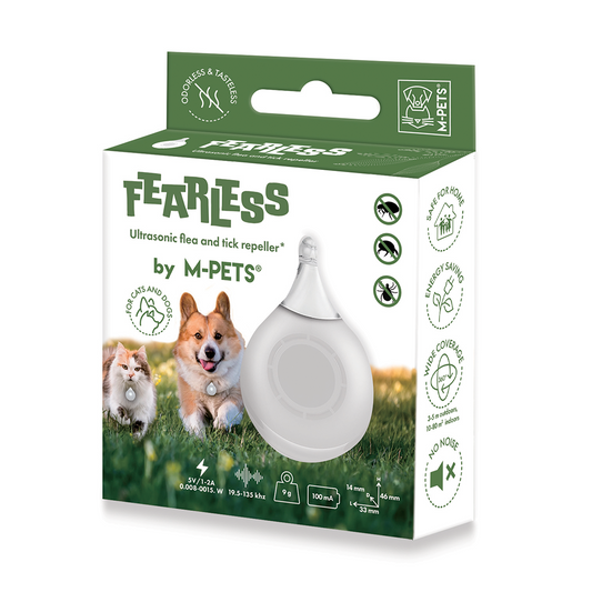 M-PETS Fearless Ultrasonic Tick Repeller White