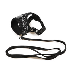 M-PETS Catogo Cat Harness & Leash Set Black