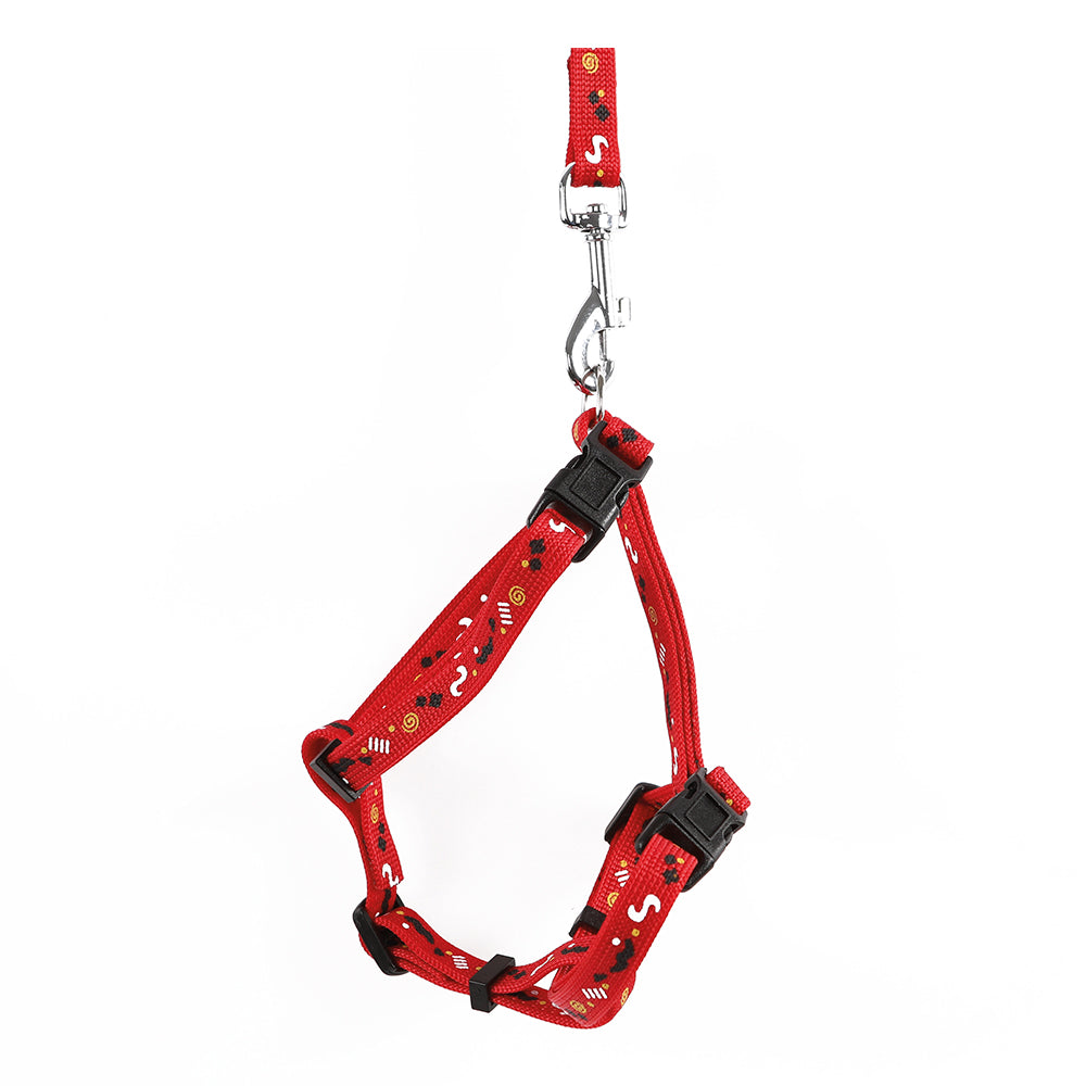 CAT HARNESS & LEASH SET RED
