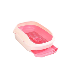 Saas 2-Layer Cat Litter Tray 56x45x23 CM (Pink)SA4761