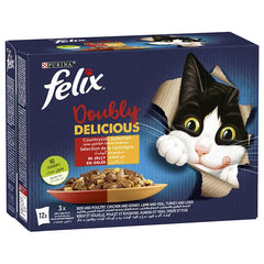 Purina Felix  Countryside Selection Mixed Meat Jelly Box 85g-12