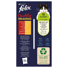 Purina Felix  Countryside Selection Mixed Meat Jelly Box 85g-12