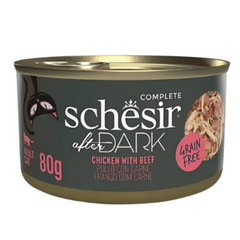 Schesir After Dark Wholefood in Broth Chicken with Beef 80g