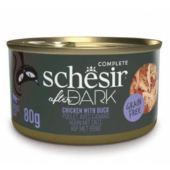 Schesir After Dark Wholefood in Broth Chicken with Duck 80g