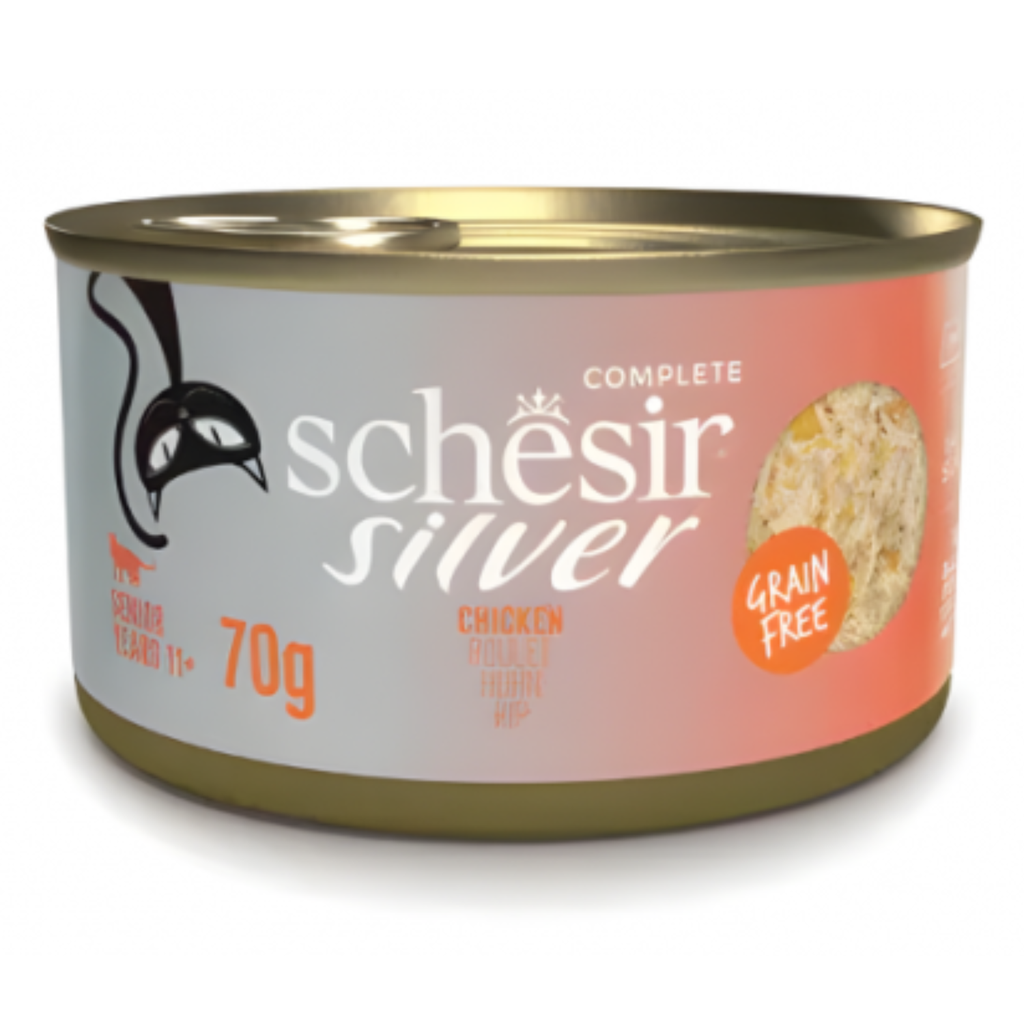 Schesir Silver Senior Cat Wholefood  - chicken 70g