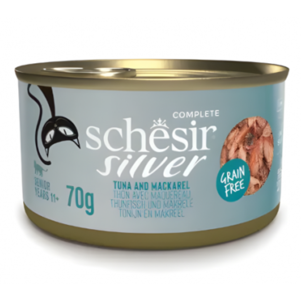 Schesir Silver Senior Cat Wholefood  - Tuna & Mackerel 70g