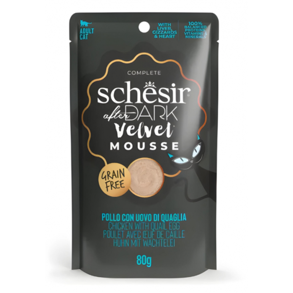 Schesir After Dark  Velvet Mousse Chicken With Quail Egg 80g
