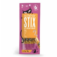 Schesir Stix Treat for Cat In Cream - Chicken 6*15g
