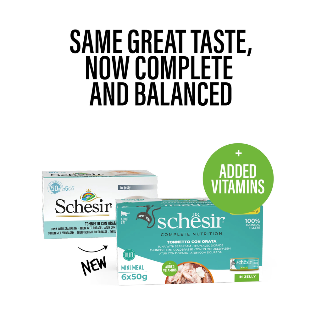 Schesir Cat Multipack Can Tuna with Seabream-6x50g