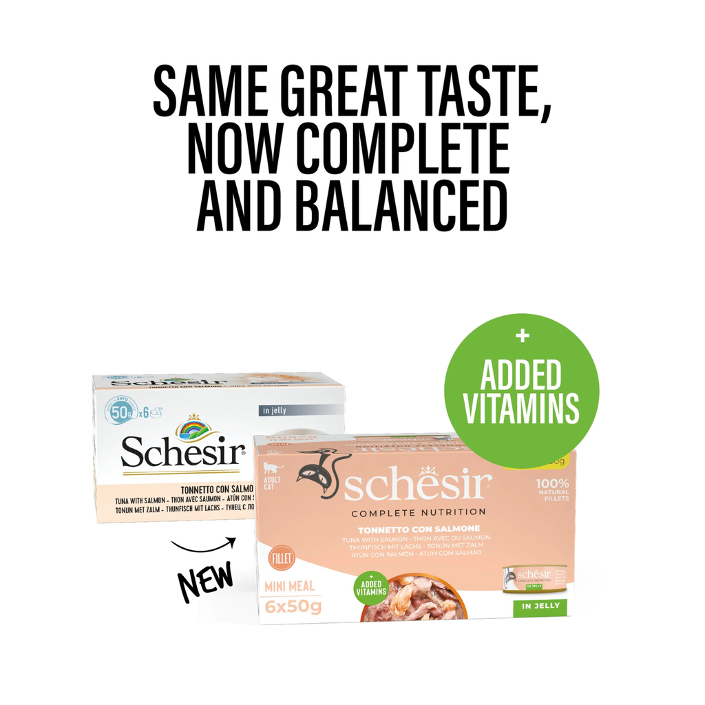 Schesir Cat Multipack Can Wet Food-Tuna With Salmon[Weight - 300g]