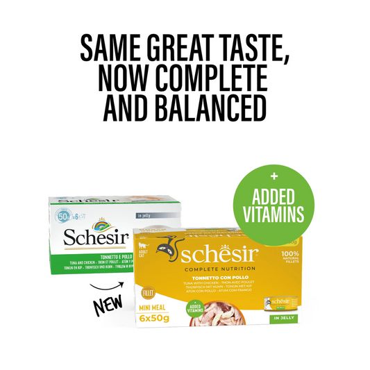 Schesir Cat Multipack Can Tuna with Chicken-6x50g[Weight - 300g]