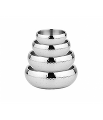 Pado Double Wall Bowl Silver 12cm Small