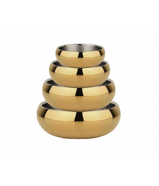 Pado Double Wall Bowl Gold 12cm Small