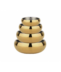 Pado Double Wall Bowl Gold 12cm Small