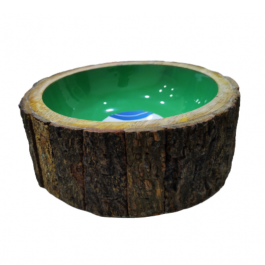 Pado Wooden Dish-Straight With Wood Cover M