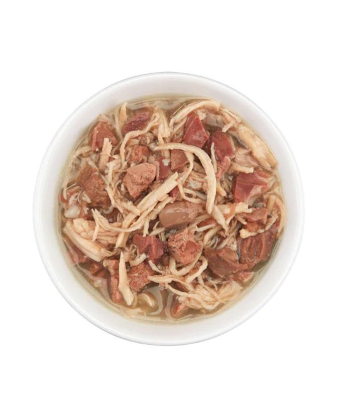 Schesir After Dark Wholefood in Broth Chicken with Beef 80g