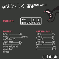 Schesir After Dark Wholefood in Broth Chicken with Beef 80g