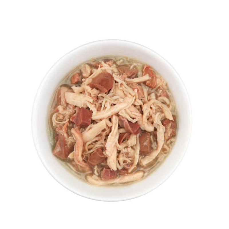 Schesir After Dark Wholefood in Broth Chicken with Duck 80g