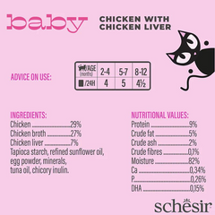 Schesir Baby Mousse Kitten - Chicken with Chicken Liver 70g