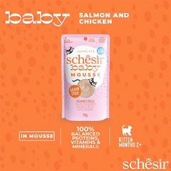 Schesir Baby Mousse Kitten - Salmon & Chicken 70g