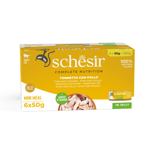 Schesir Cat Multipack Can Tuna with Chicken-6x50g[Weight - 300g]