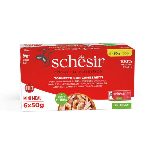 Schesir Cat Wet Food-Chicken Fillets With Duck Multipack