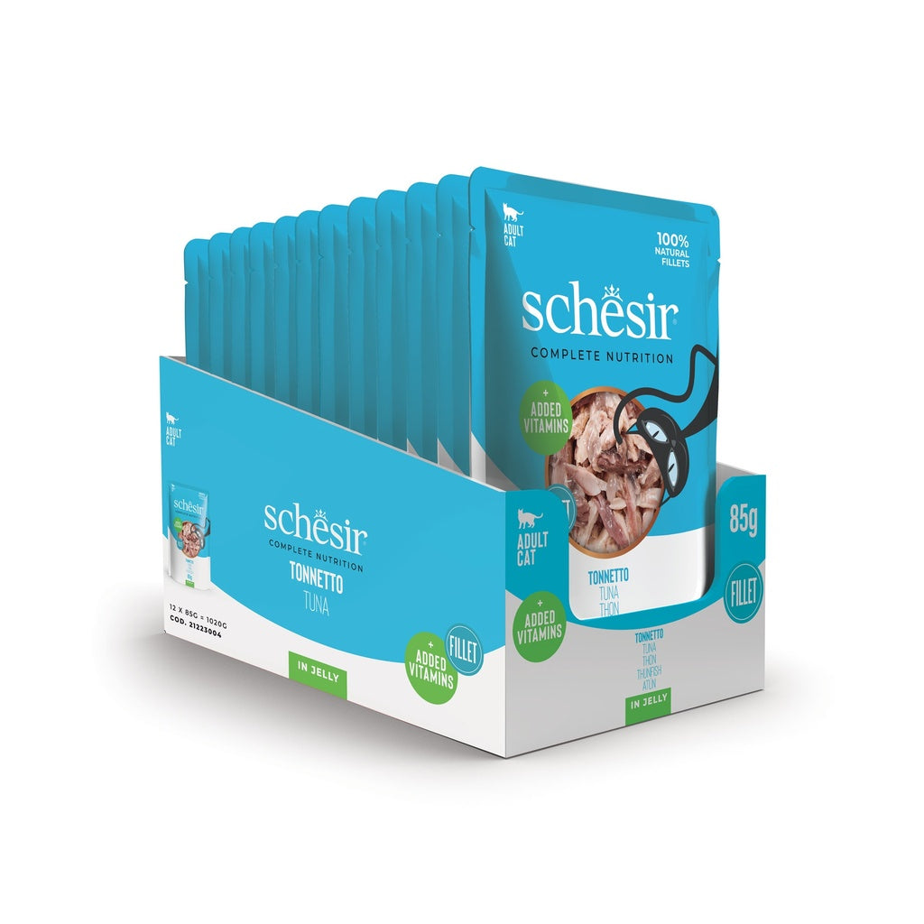 Schesir Cat Pouch Jelly Tuna for Adult 85g