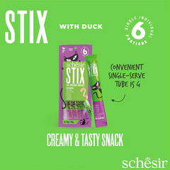 Schesir Stix Treat for Cat In Cream - Duck 6*15g