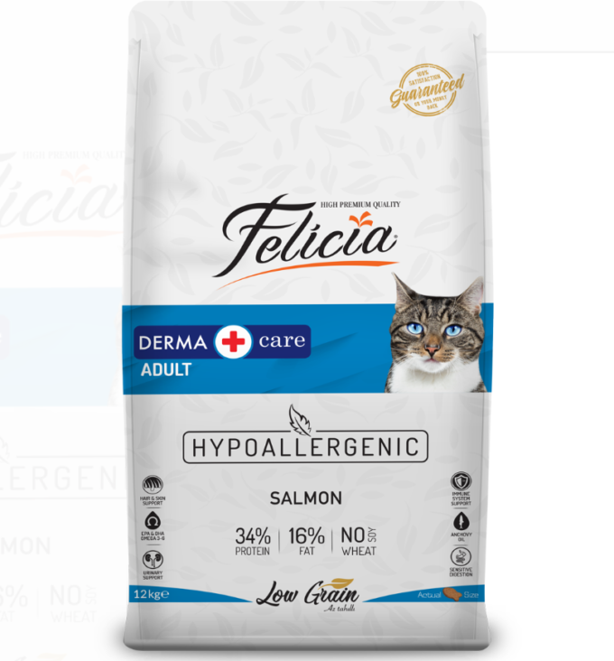 Felicia Derma Care Adult Salmon cat dry food 2kg